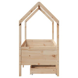 Kids Bed Frame with Drawers without Mattress 80x160 cm Solid Wood 3302041