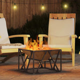 Fire Pit Brown 50 x 50 x 35 cm Weathering Steel 858993
