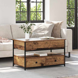 Coffee Table Old Wood 85 x 50 x 50 cm Engineered Wood 883055