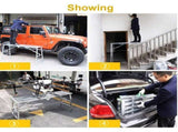 Heavy Duty Steel Hop Up Step Ladder Folding Stool Work Bench Platform 1400mm UK 97465438