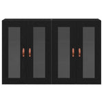 Wall Mounted Cabinet 2 pcs Black oak 69.5 x 34 x 90 cm 3334301