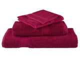 Premium Sauna Towels "SOLUND" 4 pcs Bordeaux 80x200 cm 600 gsm 137219