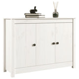 ZNTS Sideboard White 100x35x74 cm Solid Wood Pine 814560