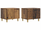 Bedside Cabinet 2 pcs Old Wood 43 x 34.5 x 50 cm 894582