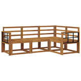 Outdoor Sofa Set 4 pcs Natural Solid Acacia Wood 3366332