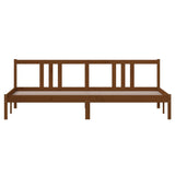 Bed Frame without Mattress Honey Brown Solid Wood 200x200 cm 814907