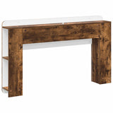 Headboard Cabinet with Storage Smoked Oak Engineered Wood 8001206