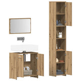 3 Piece Bathroom Furniture Set Artisan Oak Engineered Wood 3328562