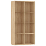 Book Cabinet/Sideboard Sonoma Oak 66x30x130 cm Engineered Wood 800156