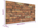 Wall Panels 10 pcs Brown and White 100 x 50 cm EPS Foam 42046094