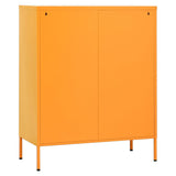 Storage Cabinet Mustard Yellow 80x35x101.5 cm Steel 336173