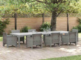 Garden Table Light Grey 300 x 100 x 73 cm Poly Rattan 3378523