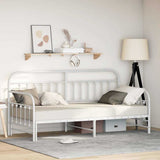 Daybed Frame White 90 x 190 cm Powder-Coated Steel 42002651