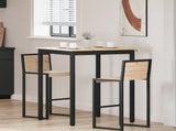 Bar Table Natural 80 x 80 x 105 cm Solid Pine Wood 892801