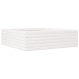 Garden Planter White 80x80x23 cm Solid Wood Pine 847199