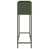 Raised Garden Planter Olive green 100 x 26 x 82 cm Steel 865879