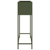 Raised Garden Planter Olive green 100 x 26 x 82 cm Steel 865879