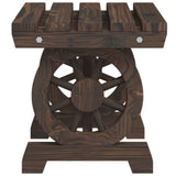 Garden Dining Set Burnt Wood Solid fir wood with a burnt look 3207140