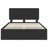 Bed Frame with Drawer Black 140 x 200 cm Engineer Wood 3412589