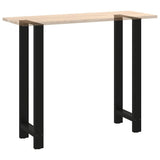 Bar Table Legs Black 2 pcs 50x cm Steel 4013352