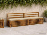 2-Piece Bench Cushions VUGHT 2 pcs 100% Polyester Beige 950905