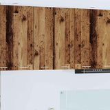 Hanging Cabinet with Storage Old Wood and White 30 x 31 x 80 cm 884254