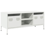 ZNTS TV Cabinet White 101.5x39x43.5 cm Cold-rolled Steel 851303