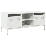 ZNTS TV Cabinet White 101.5x39x43.5 cm Cold-rolled Steel 851303