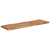 Table Top 110x40x2.5 cm Rectangular Solid Wood Acacia Live Edge 370613