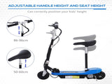 Foldable Electric Scooter for Kids 12V 120W W/Brake Kickstand -Blue T3398P349427