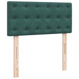 Box Spring Bed with Mattress Dark Green 100x200 cm Velvet 3286249
