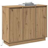 LED Sideboard Artisan Oak 90 x 32 x 75 cm Engineered Wood 869681