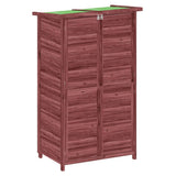 Garden Tool Shed Mocha 83x57x140 cm Solid Wood Pine 172242