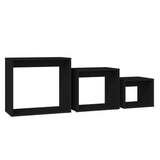 Nesting Tables 3 pcs Black Engineered Wood 808577