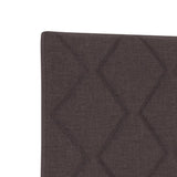 ZNTS Bed Frame Dark Brown 90x200 cm Fabric 3344777