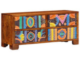 Shoe Cabinet with Door Brown 90 x 35 x 55 cm Solid Acacia Wood 4016513