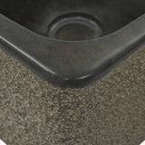 Sink 30x30x15 cm Riverstone Black 142779