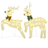 LED Reindeers 2 pcs Warm White Fabric 42012987