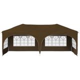 Pop-up Party Tent 575 x 288 x 245 cm Taupe Oxford Fabric 42019894