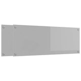 Kitchen Backsplash 2 pcs Light Grey 110 x 40 cm Tempered Glass 3415500