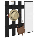 Wall-Mounted Coat Rack Wall-mounted Black Oak 100 x 10 x 100 cm 874508