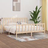 Bed Frame without Mattress 200x200 cm Solid Wood 3106853