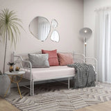 Sofa Bed Frame White Powder-coated metal Single 324765