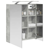Bathroom Mirror Cabinet Concrete Grey 60 x 14.5 x 70 cm 889066
