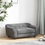 171039 Dog Sofa Dark Grey 72x45x30 cm Plush