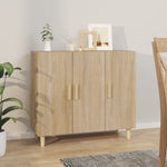 ZNTS Sideboard Sonoma Oak 90x34x80 cm Engineered Wood 812495