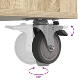 Golf Cabinet with Wheel Plain Sonoma Oak 90 x 45 x 98 cm 899465
