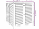 Garden Storage Box 70x87x104 cm Solid Wood Acacia 360029