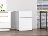 88L Under Counter Fridge Freezer, Small Refrigerator with 5-Setting, 3 Star Freezer Rating, White T3398P425412