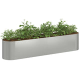 Raised Garden Bed Galvanised Steel 200 x 40x 40 cm 8011696